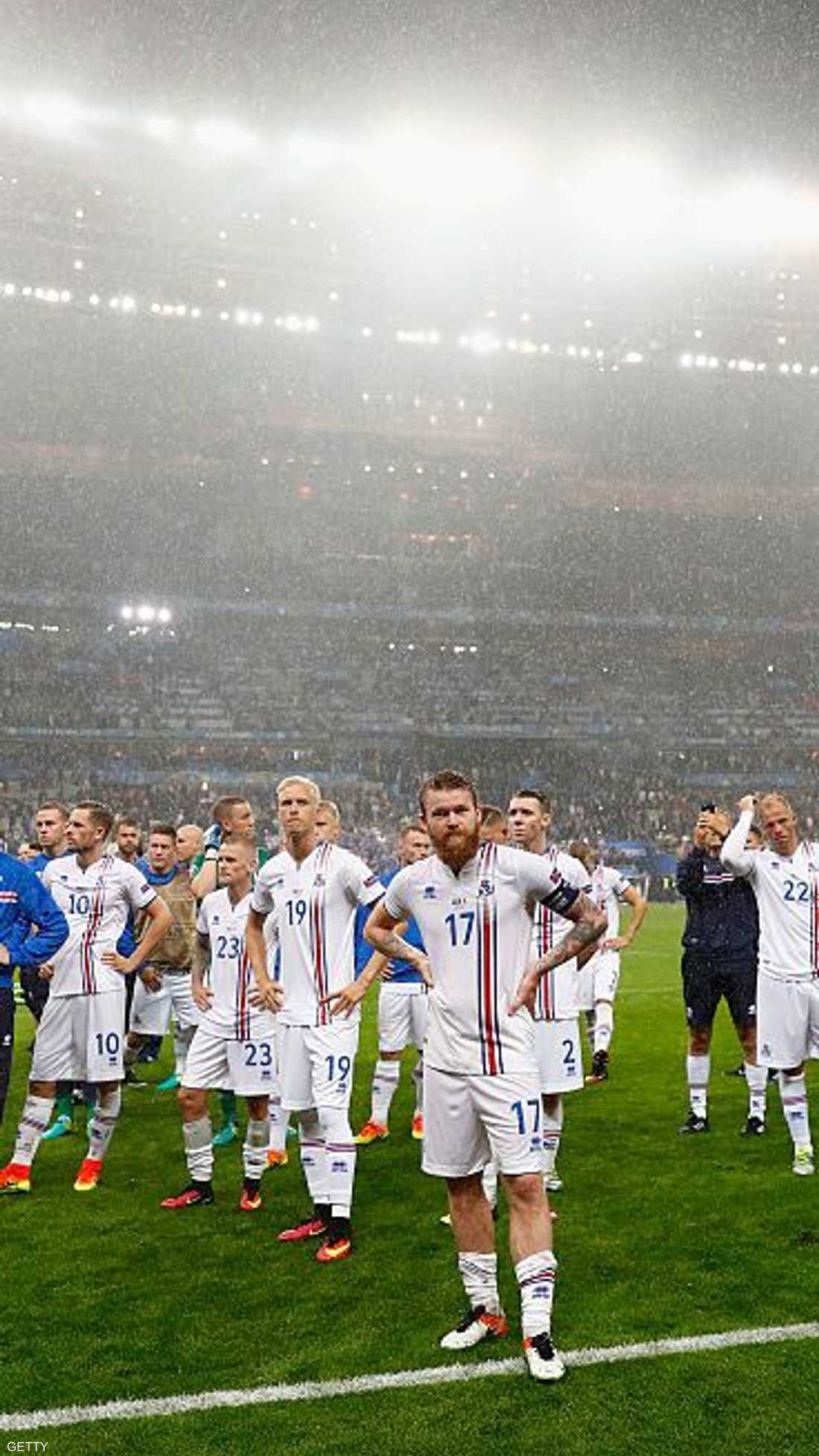 لاعبو أيسلندا بعد نهاية مغامرة اليورو