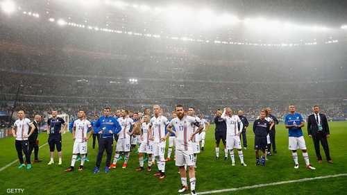 لاعبو أيسلندا بعد نهاية مغامرة اليورو