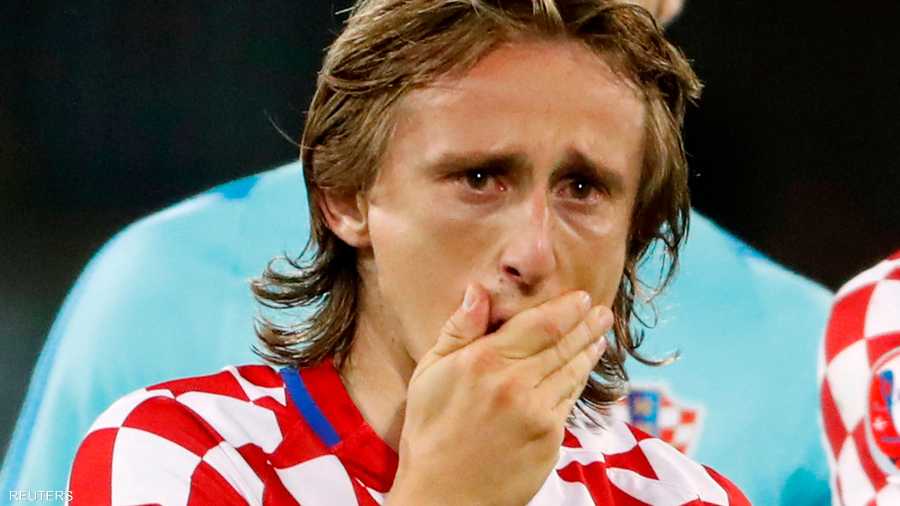 لوكا مودريتش لم يتحمل مرارة الخروج من دور الـ 16
