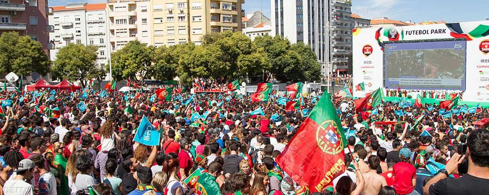 آلاف الجماهير البرتغالية حضرت للاحتفال مع لاعبي المنتخب بلقب اليورو