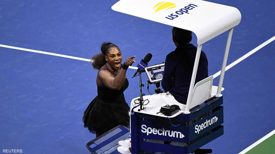 "انهيار" سيرينا وليامز في نهائي بطولة أميركا المفتوحة