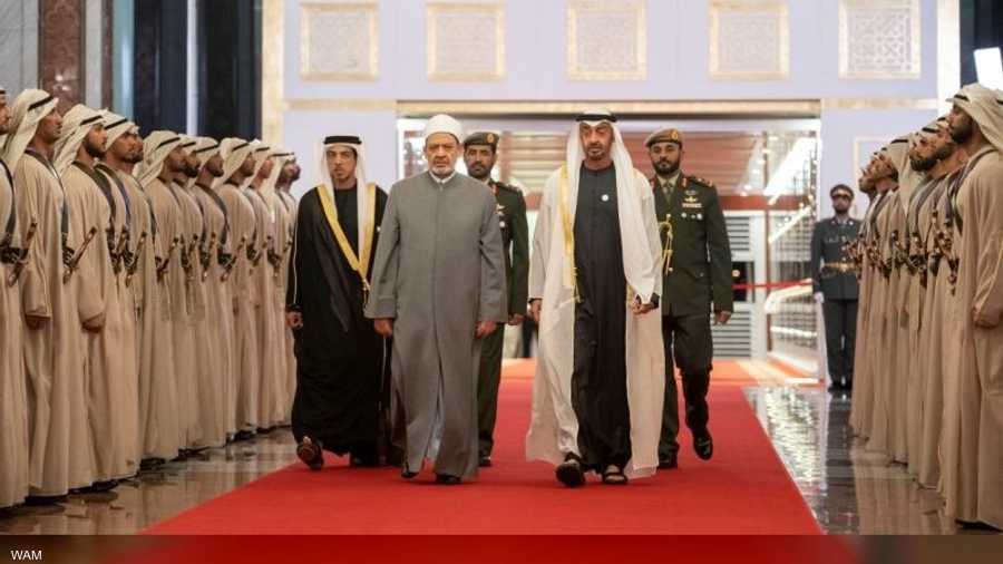 ولي عهد أبوظبي استقبل شيخ الأزهر