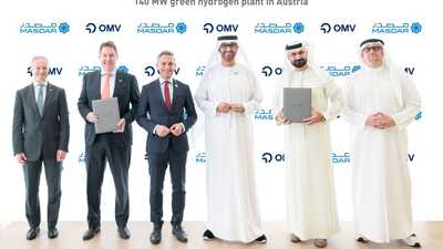 "مصدر" و"OMV" تطلقان مشروعاً للهيدروجين الأخضر في النمسا