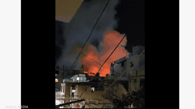 غارة إسرائيلية تستهدف سيارة في مخيم عين الحلوة جنوب لبنان