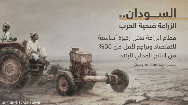 قطاع الزراعة يمثل ركيزة أساسية للاقتصاد وتراجع لأقل من 35٪