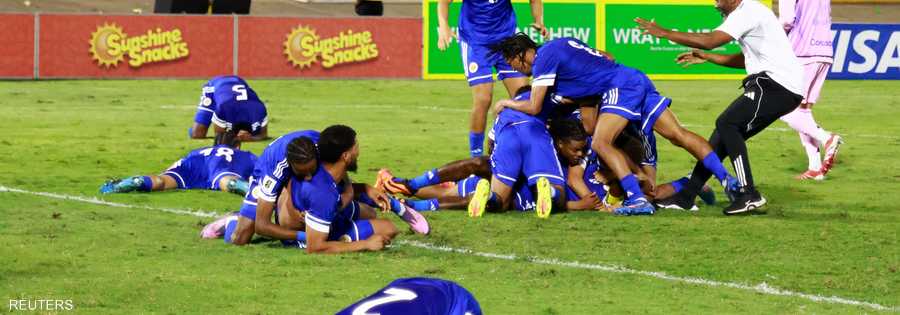 فرحة هستيرية لمنتخب كوراساو بعد الوصول للمونديال