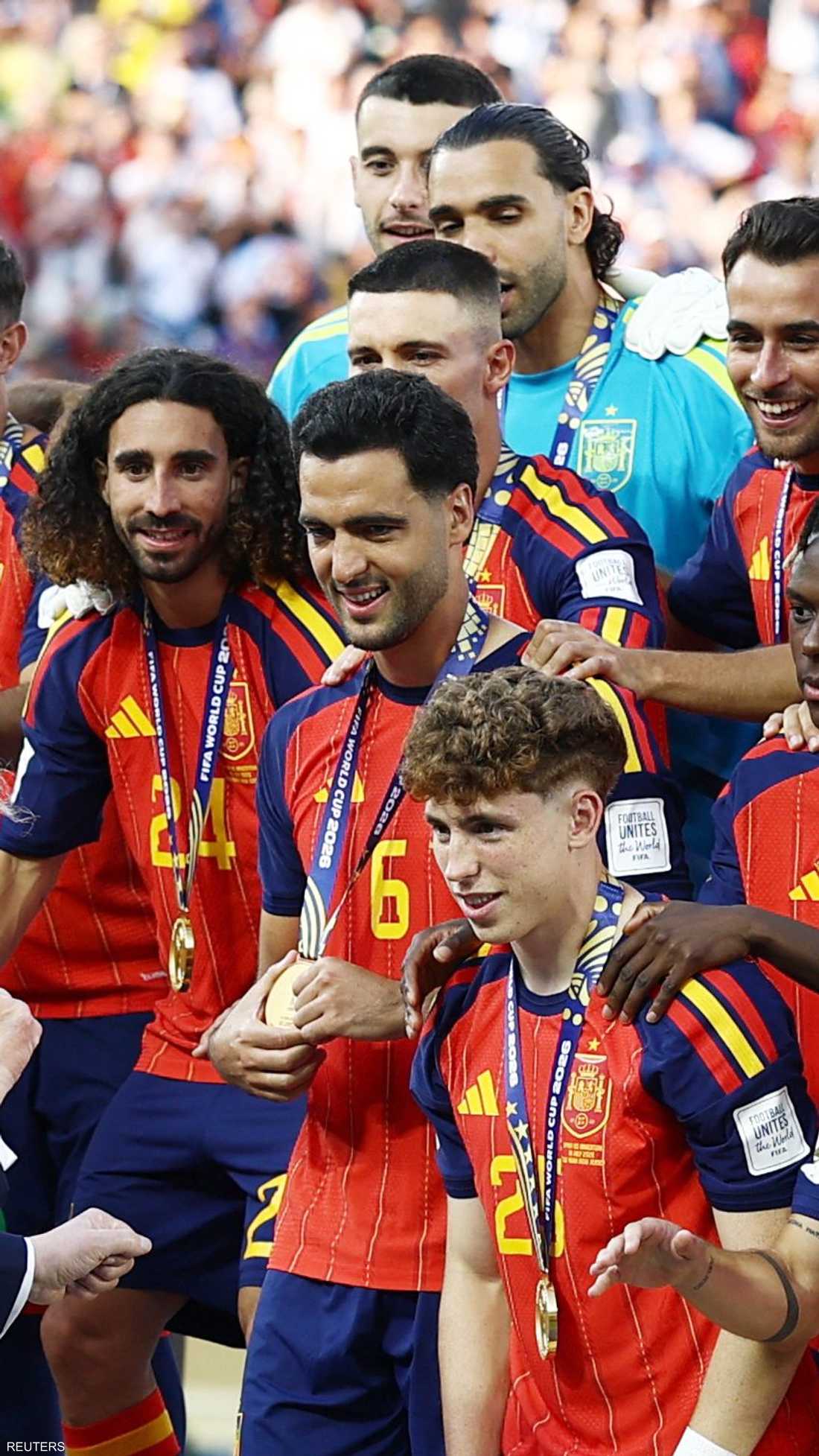 ترامب مع المنتخب الإسباني