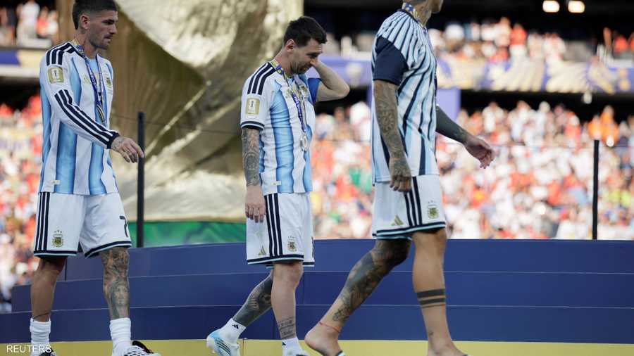 خيبة أمل منتخب الأرجنتين الذي كان يحلم بالتتويج باللقب العالمي الذي أحرزه ثلاث مرات في تاريخه.